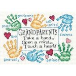 (image for) Mini Grandparents Touch A Heart Counted Cross Stitch Kit